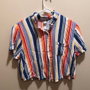 Button up striped shirt